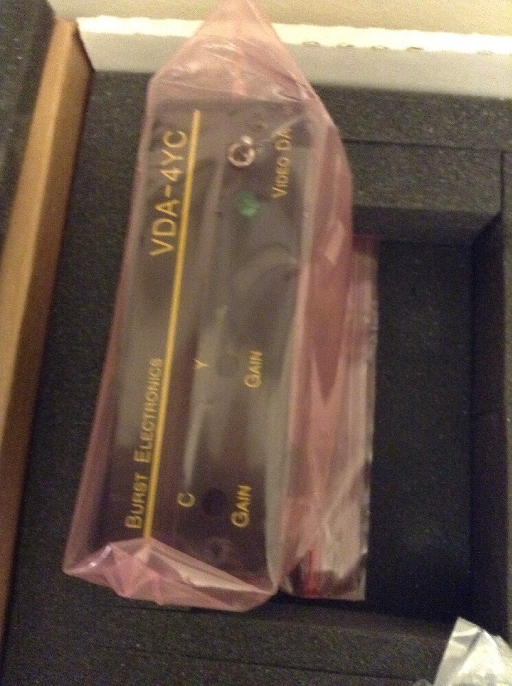NEW BURST ELECTRONICS VDA-4YC Video DA Four Output Video Distribution Amplifier