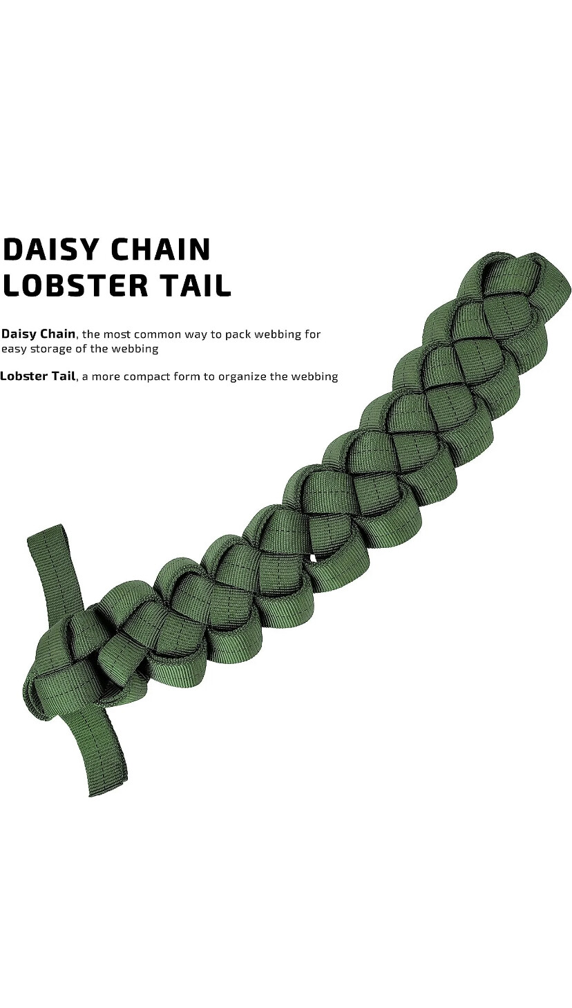 1 inch MIL-W-5625 Nylon Tubular Webbing Milspecs 4000Lbs Durable for Outdoor ...