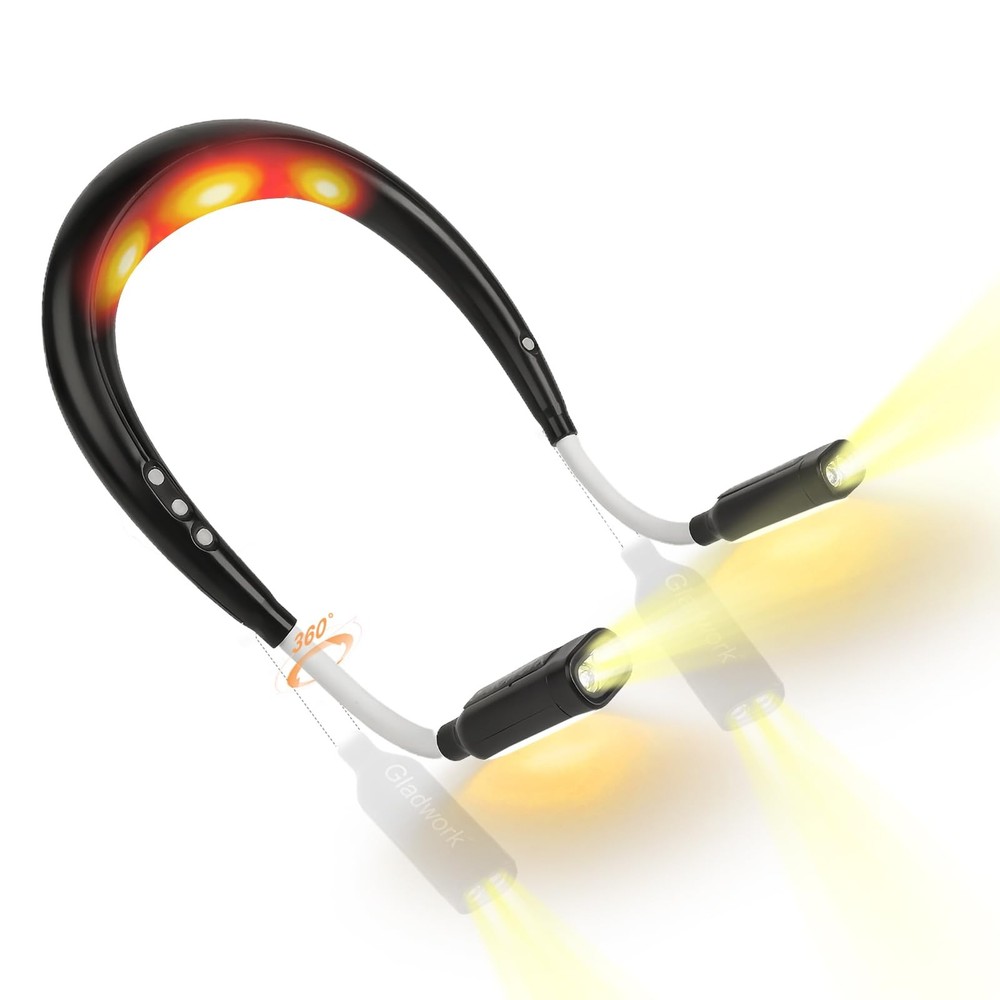 Neck Light, Neck Reading Light,It has a Neck-Warming Function，4 Light 5 Brigh...
