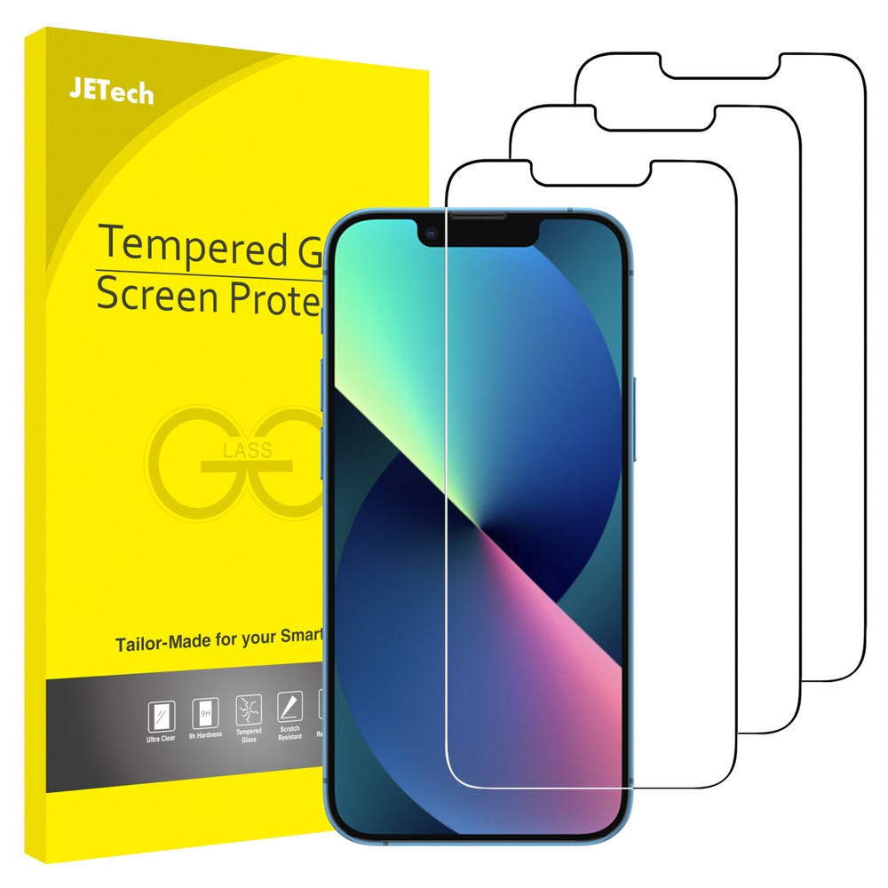 JETech Screen Protector Compatible with iPhone 13 mini 5.4-Inch, 3-Pack