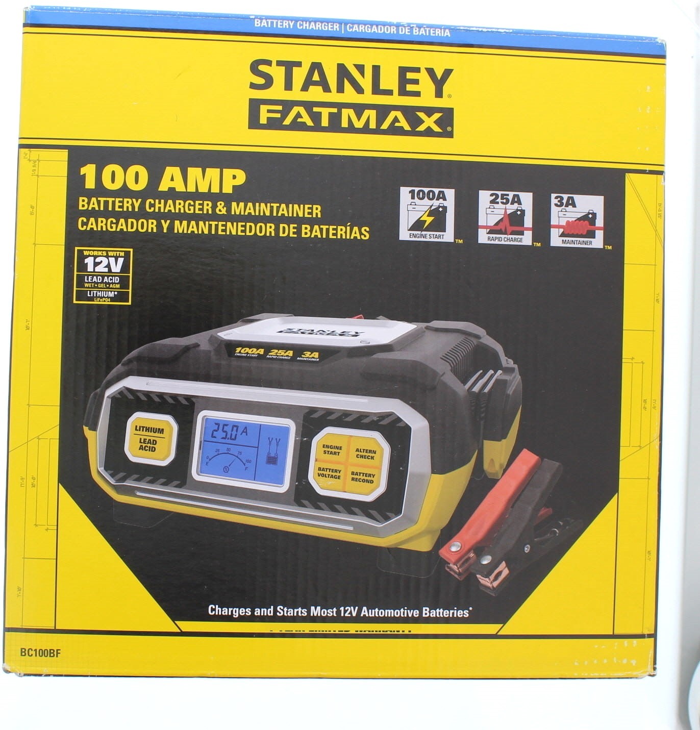 Stanley Fatmax 100 AMP Battery Charger & Maintainer
