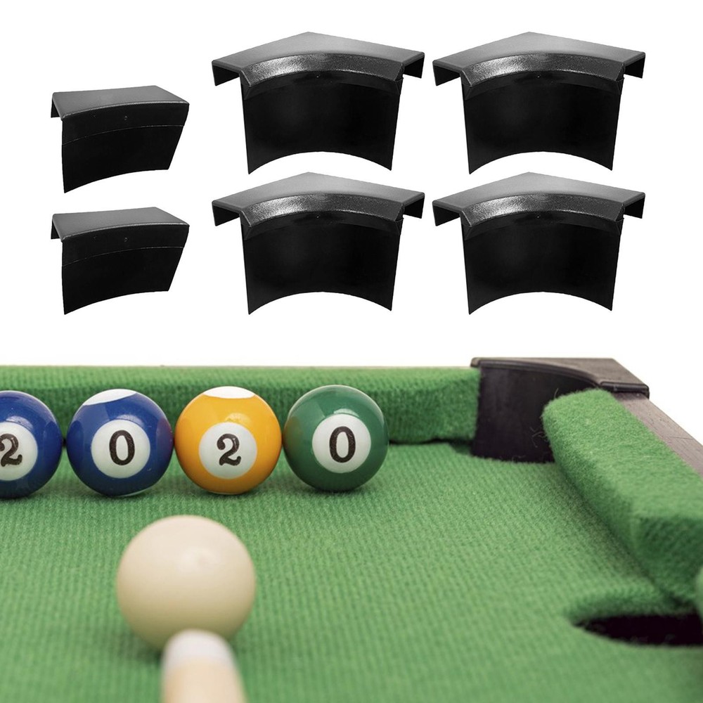 Premium Pool Table Liners Set - 6PCS Corner and Side Replacement Accessories