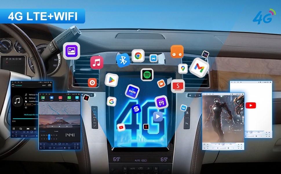 $500 on AMAZON! QLED Cadillac Escalade 2007-2014 9.7" Radio CarPlay Android Auto