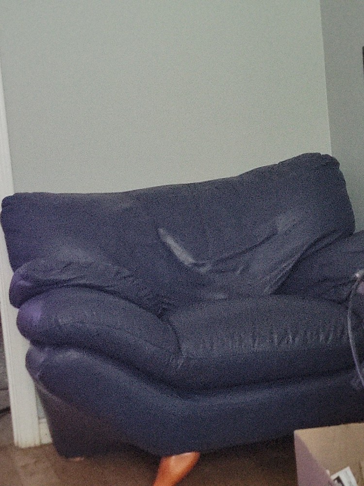Extremely Comfortable Blue Leather