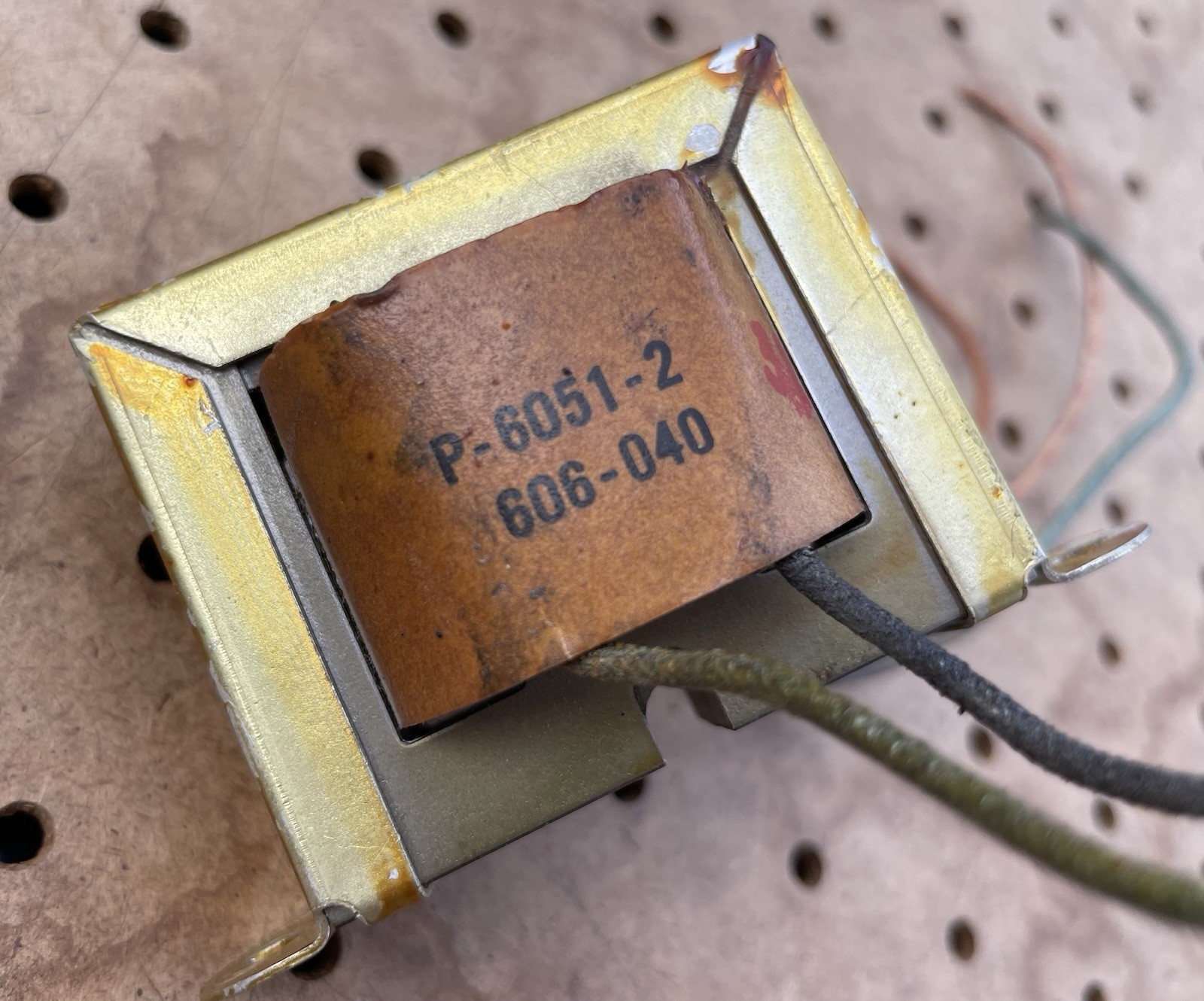 1960 Lowrey Woodward-Schumacher Transformer P-6051 6V6 Pair 16-ohm