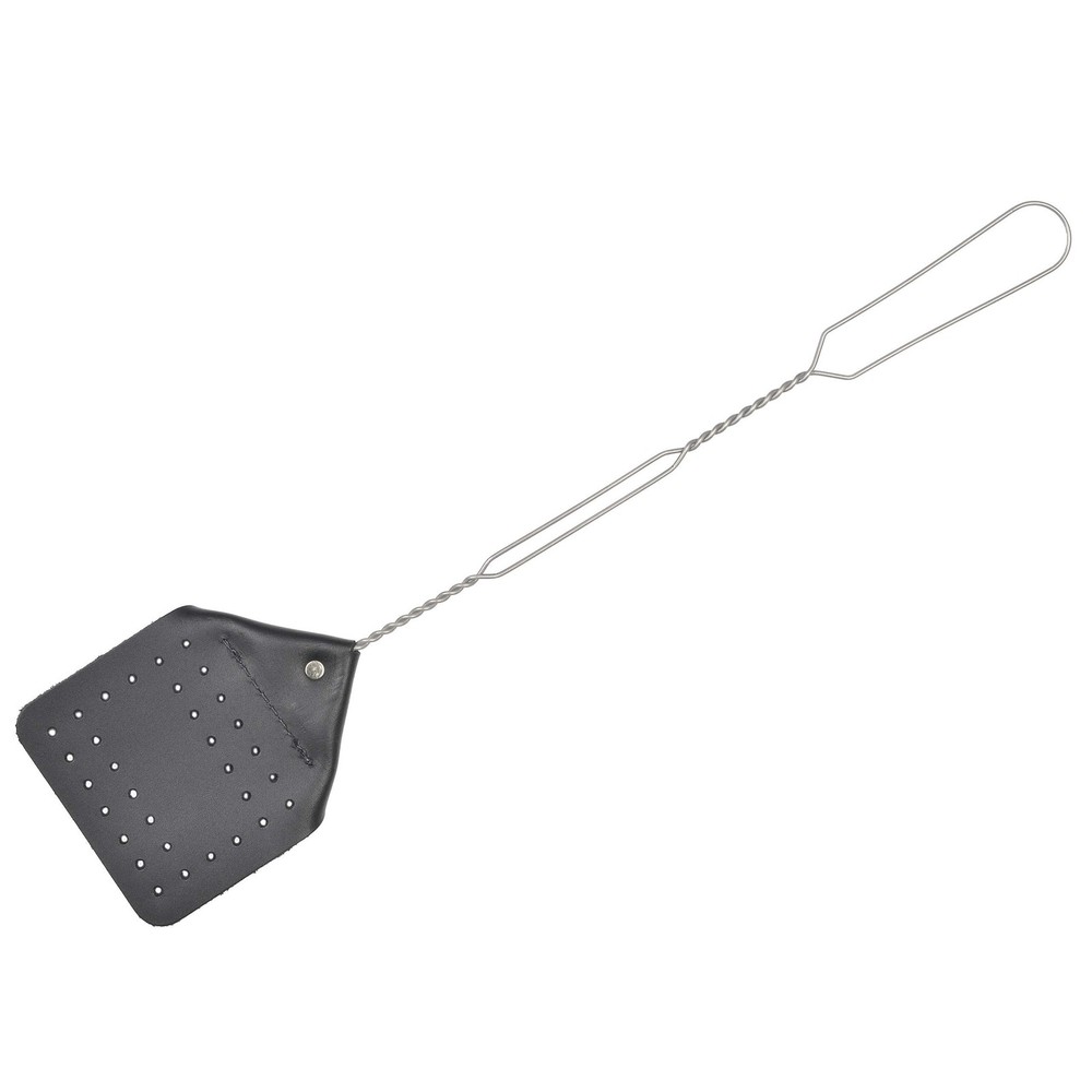 Leather Fly Swatter 17" Long Handle | Handcrafted Eco-Friendly Solution