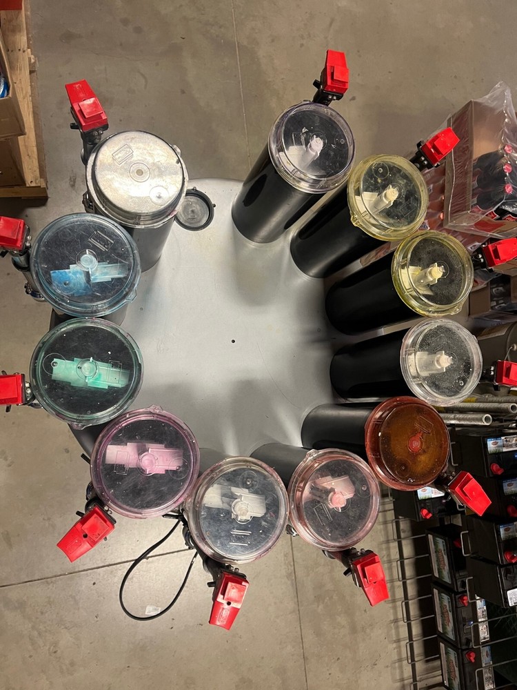 Fluid management paint mixer