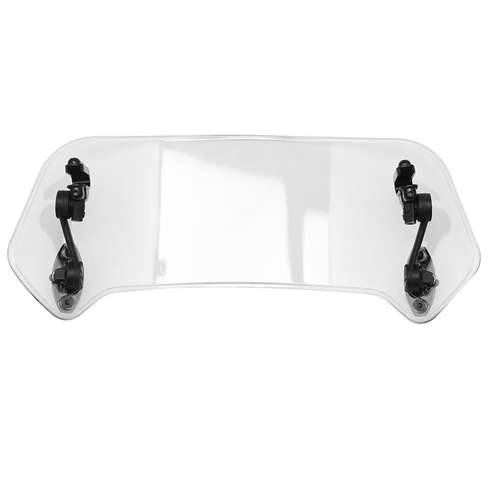 Motorcycle Adjustable Clip-On Windshield Extension Spoiler Windscreen Deflector