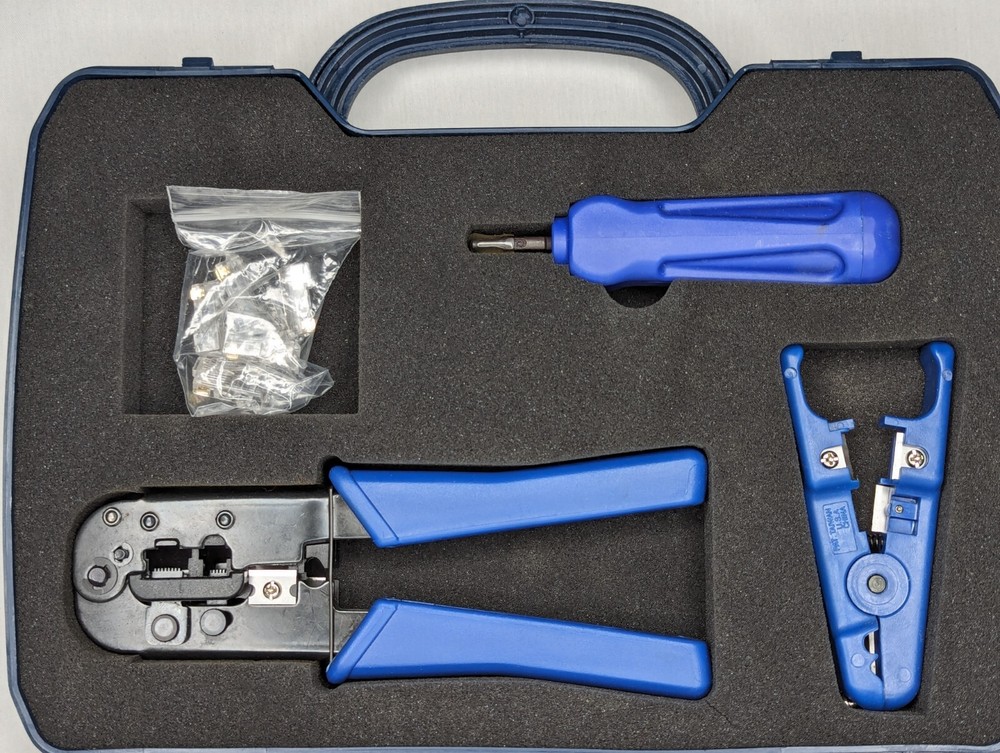 Networking Kit Tools Data Technician IT Tools Compression Cutter Data Shark Coax