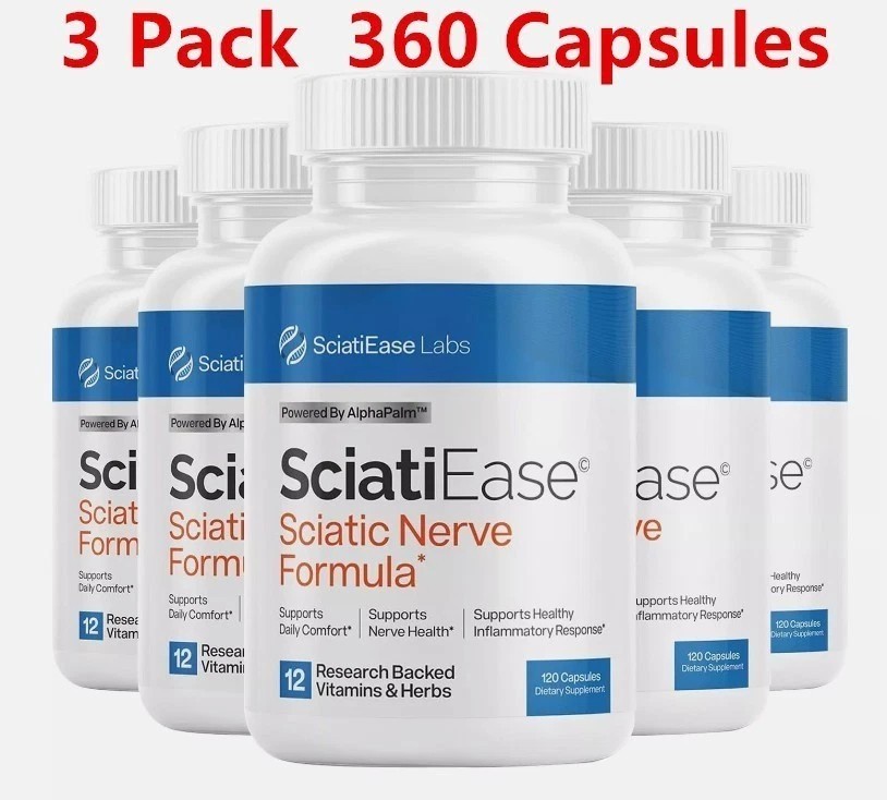 3 Pack SciatiEase Labs Sciati Ease Sciatic Nerve Formula 120 Cap NEW ! Exp 2027
