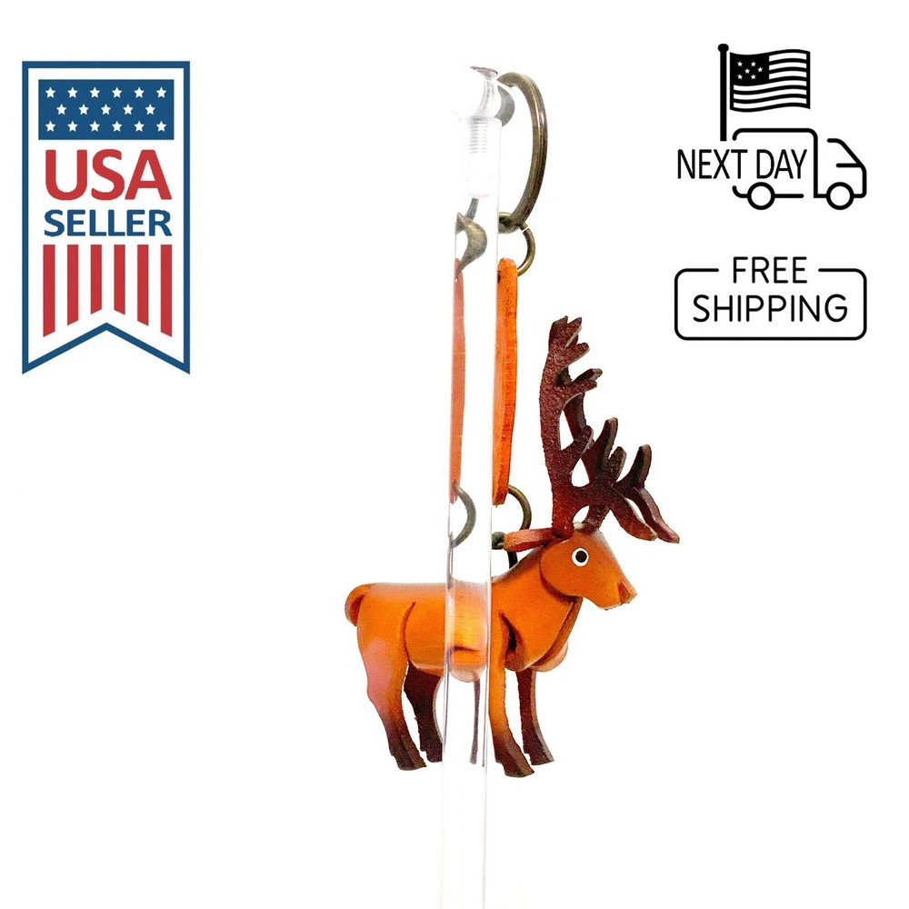 Elk Handmade Leather Keyring