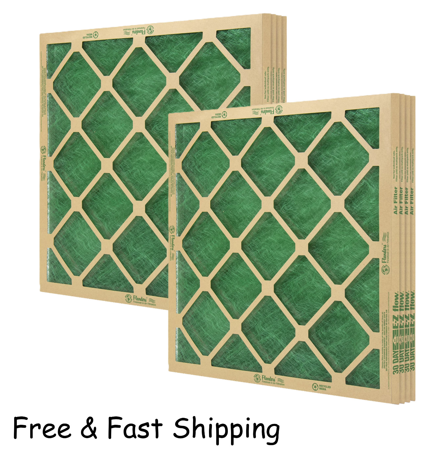 Flanders (8 Filters), 14" X 24" X 1" Precisionaire Nested Glass Air Filter