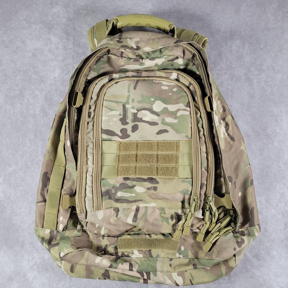 Code Alpha Tactical Backpack Multicam Camo Nylon Hunting Pack Men One Size Gear
