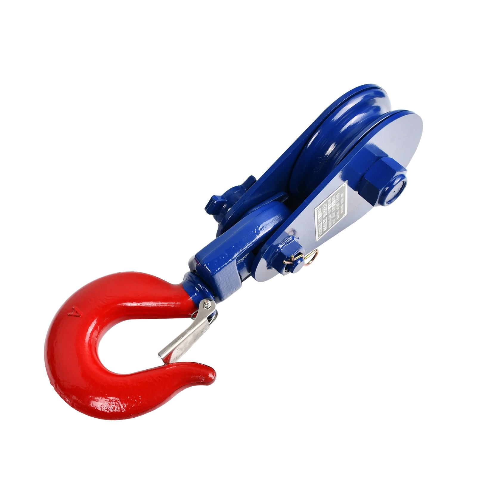 8 Ton Snatch Block 6" Sheave 3/4" Wire Rope + Swivel Hook For Wrecker Roll Back