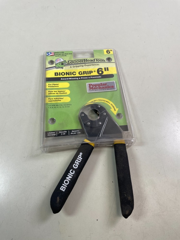 Loggerhead Tools 6" Bionic Grip Adjustable Wrench 14 In 1 Adjustable Black New