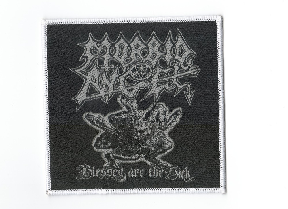 MORBID ANGEL, BLESSED ARE THE SICK, SEW ON WHITE BORDER WOVEN PATCH