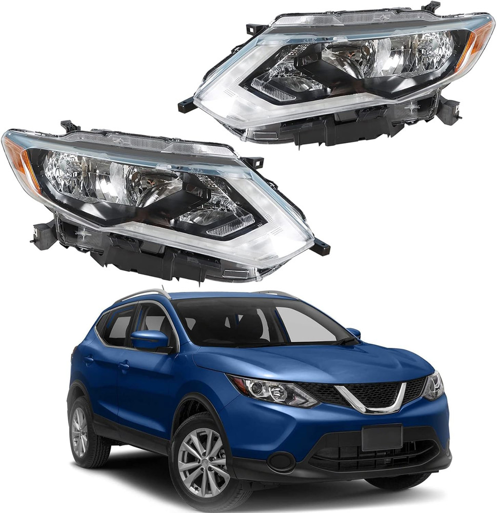 Halogen Headlights Left and Right Side Headlamp Assembly Replacement for Rogue 2