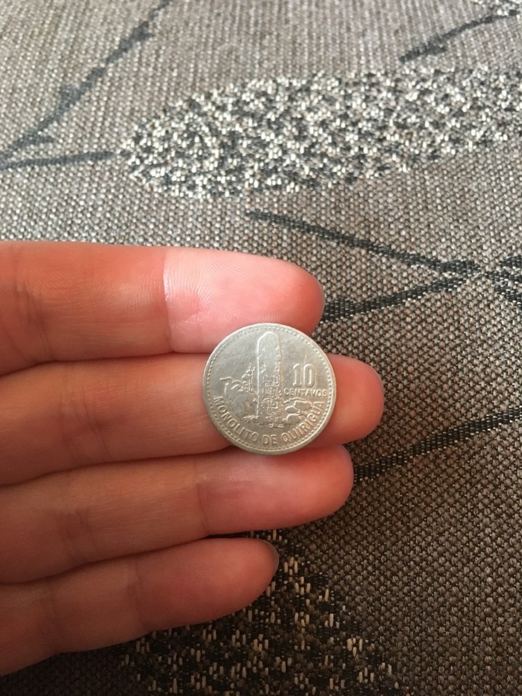 1979 Guatemala 10 Centavos Coin