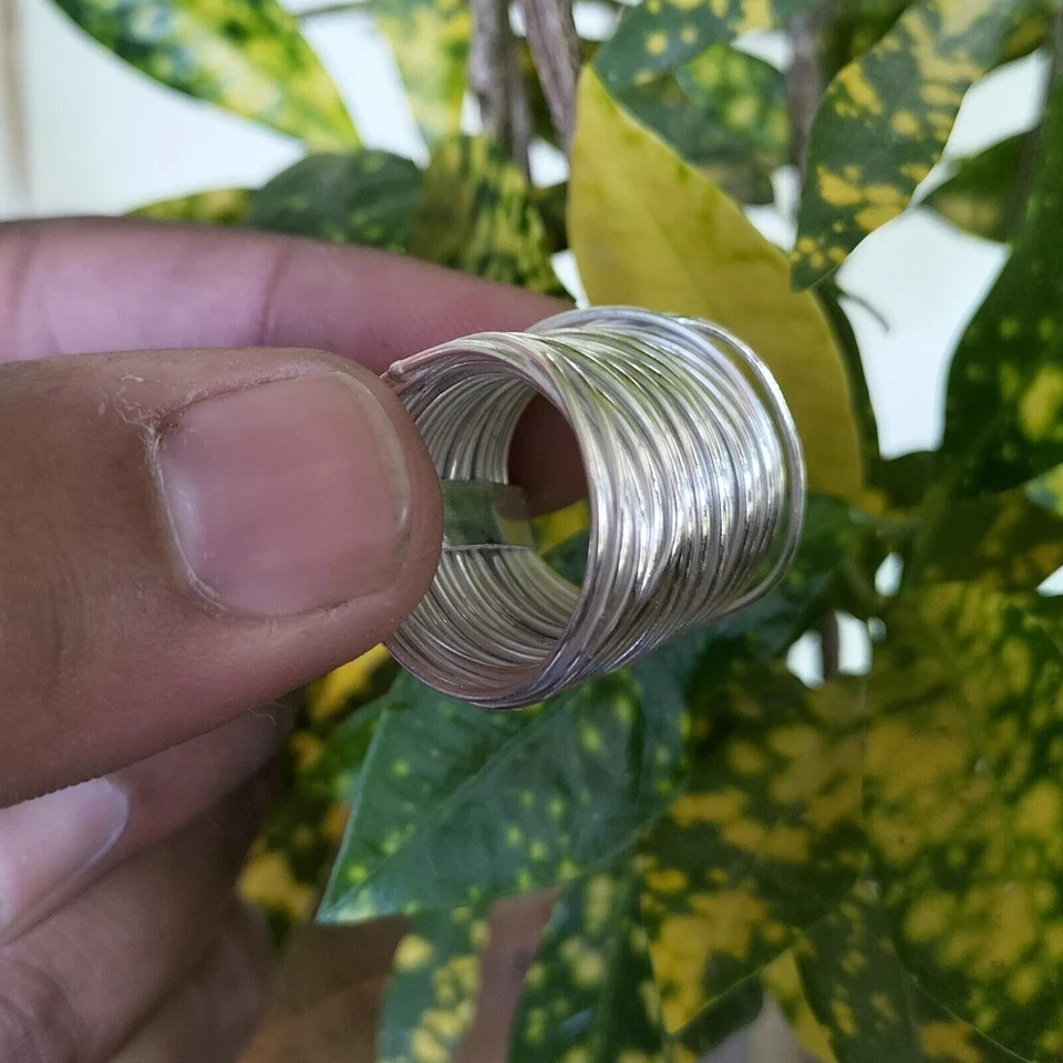 Solid 925 Sterling Silver Band & Statement Ring Handmade Ring All Size R-85