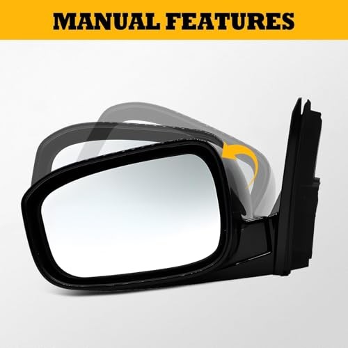 Driver Side Mirror Assembly Compatible with Accord 2003-2007 Non-Heated Left