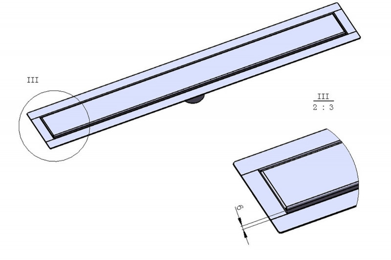 Linear Shower Drain Invisible Tile Insert Design by Serene Drains