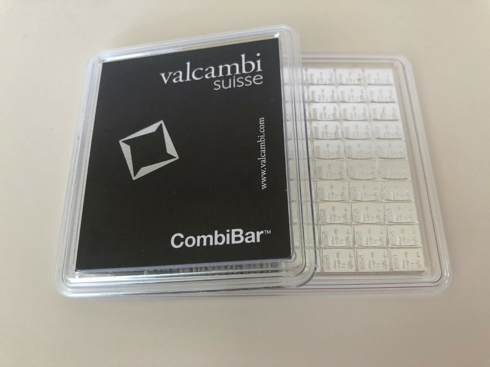 100 x 1-Gram SILVER  999 PURE Valcambi Combibar Swiss Bullion