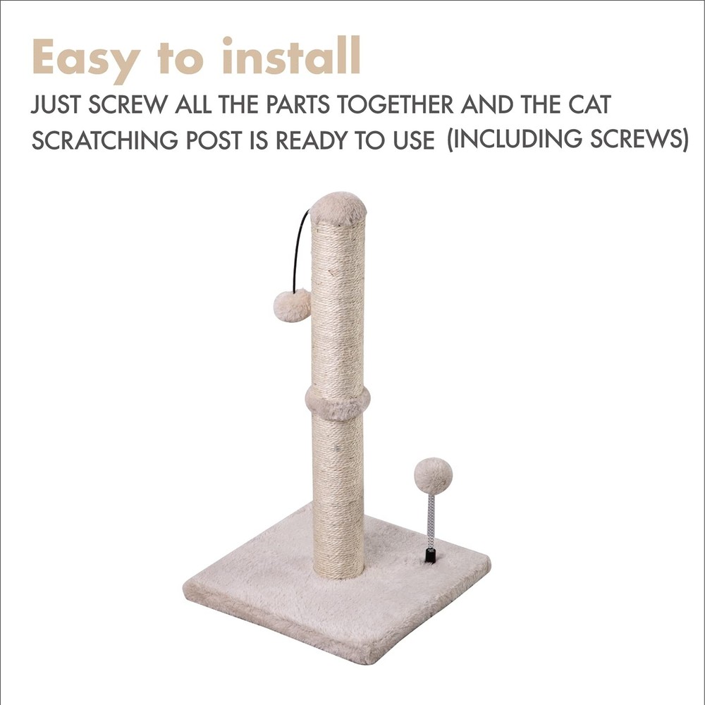 MECOOL Cat Scratching Post Premium Basics Kitten Scratcher Sisal Scratch Post...