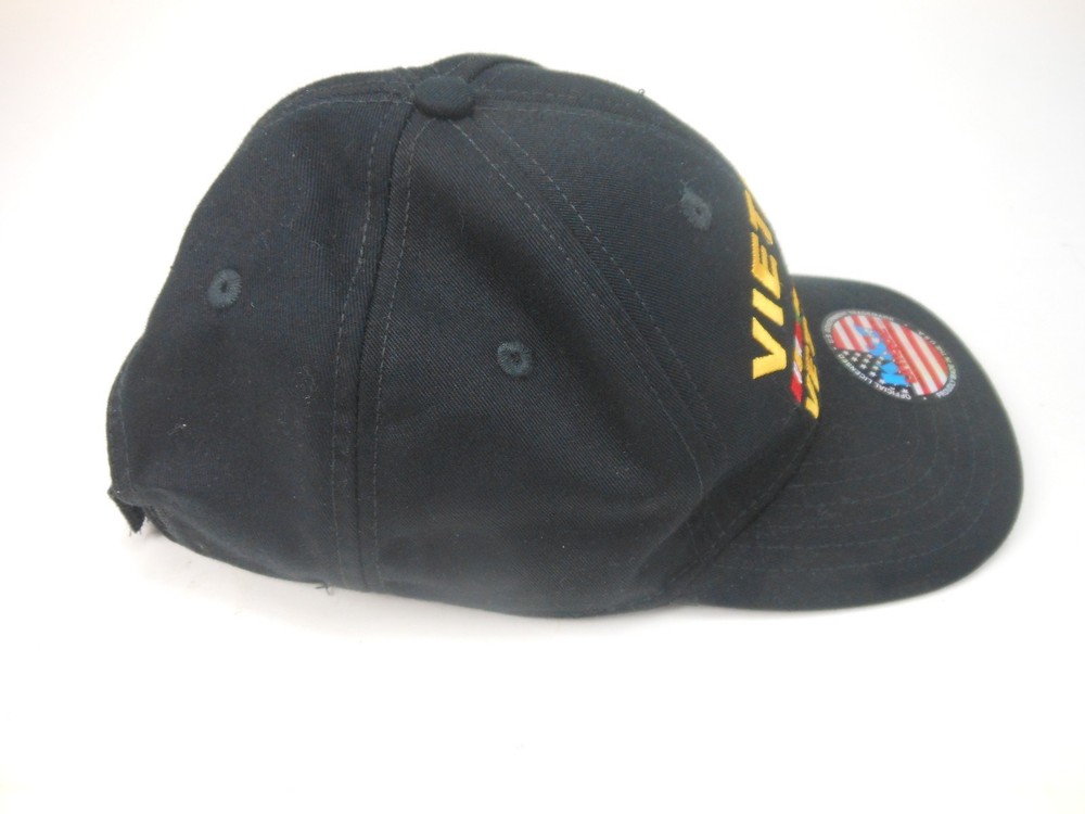 Vietnam Veteran Baseball Cap Black Hat