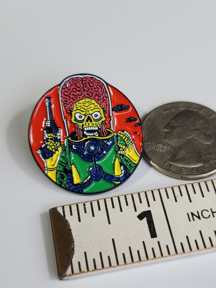 Cartoon Mars Attacks Martian Lapel Pin