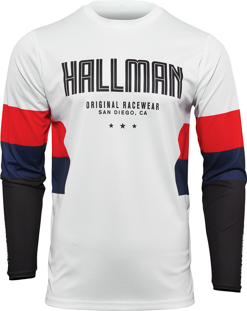 Thor White/Red/Navy 22 Hallman Differ Draft Jersey XL