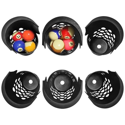 Pool Table Pockets Replacement Pockets for Billiard Table Set of 6 Large