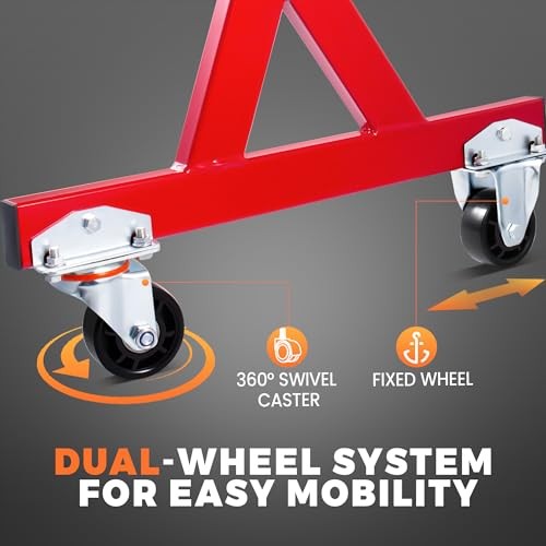 LS Compatible Engine Storage Stand, Rolling Engine Stand with Swivel Red