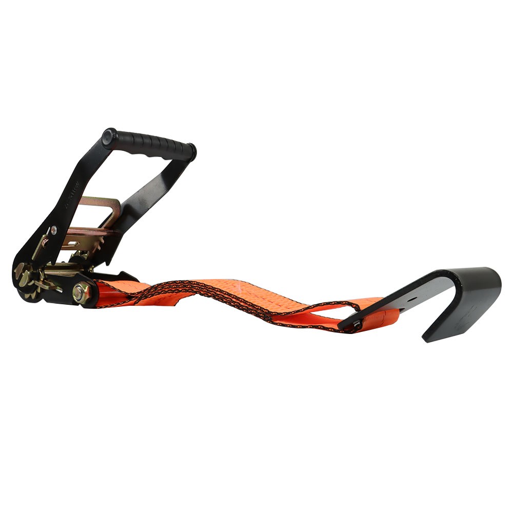 Durable 3,300 Pound Safe Working Load 4×Set Car Tie Down w/ Flat Hooks Universal