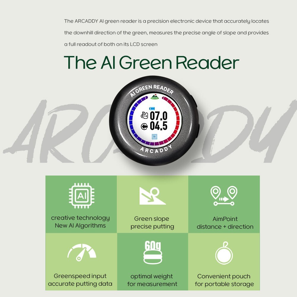 ARCADDY Digital Putting Green Reader Golf Putt Training Aid Golf accessories