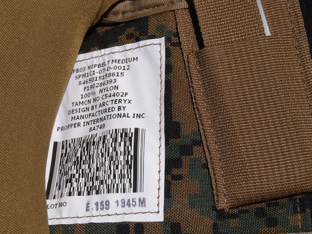 propper USMC APB03 main pack backpack & hipbelt medium & lid