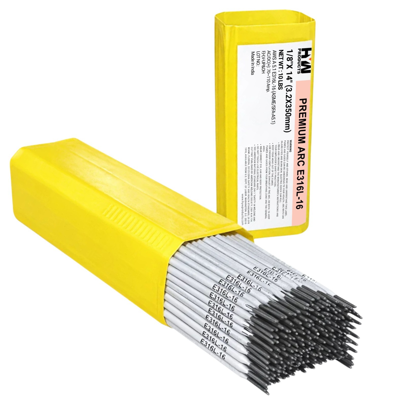 E316L-16 1/8" x 14" 10 lbs Stainless Steel Electrode (10 LBS)