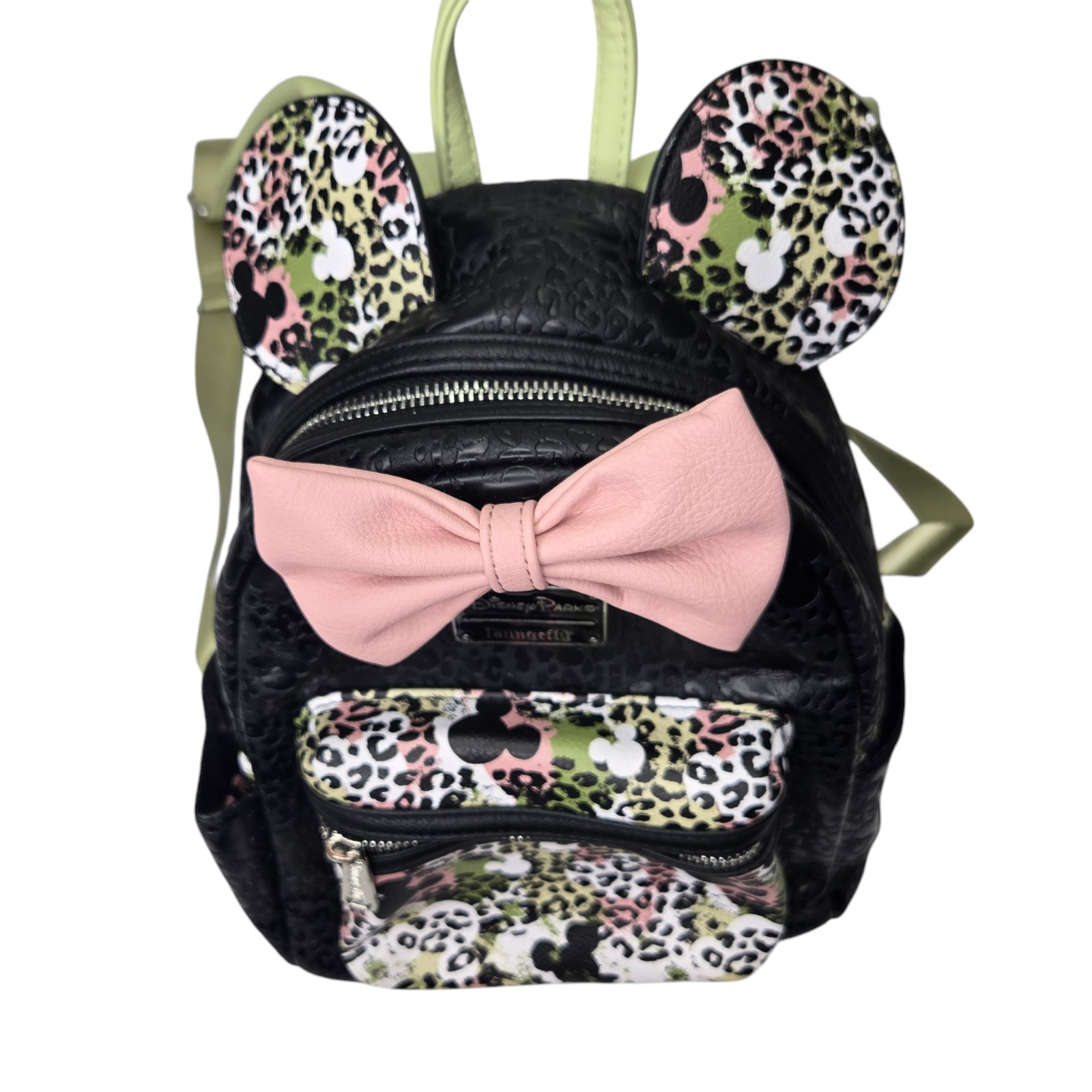 Disney Parks Loungefly Animal Kingdom Camouflage Minnie Mini Backpack w/ ears
