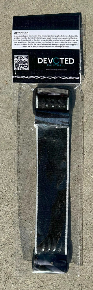 NEW Devoted Paintball Universal JT Goggle Strap - Zebra Print