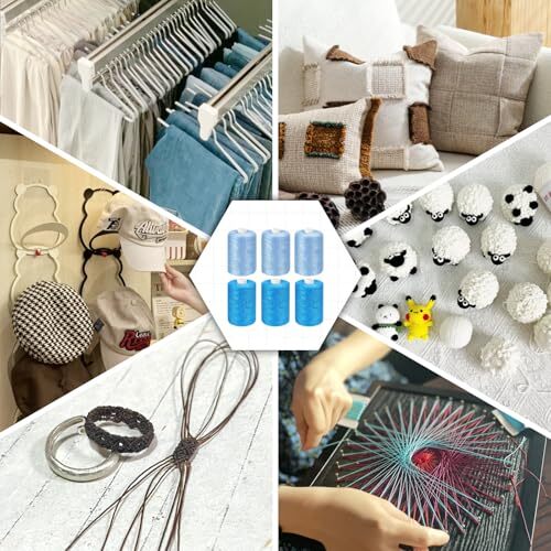 All Purpose Sewing Thread, Thread for Sewing Machine, 6 Spools Each 1000 Yards