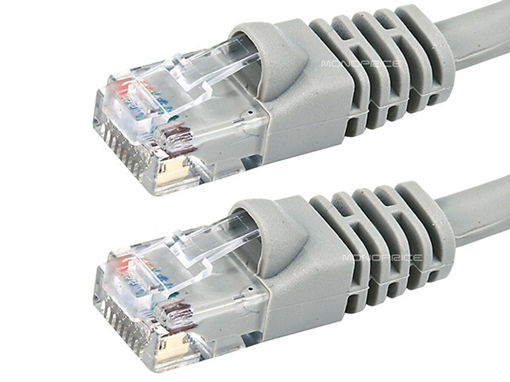 🔥High Quality Cat6e Snag-less 5 Foot Gray Network Ethernet Patch Cable🔥