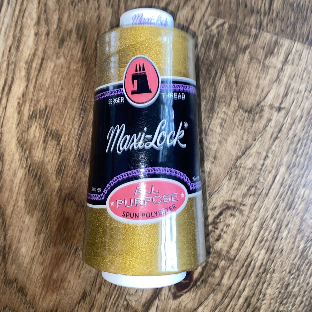 Maxi-Lock ~ Serger Thread - Brass 3000 yd All Purpose - NEW