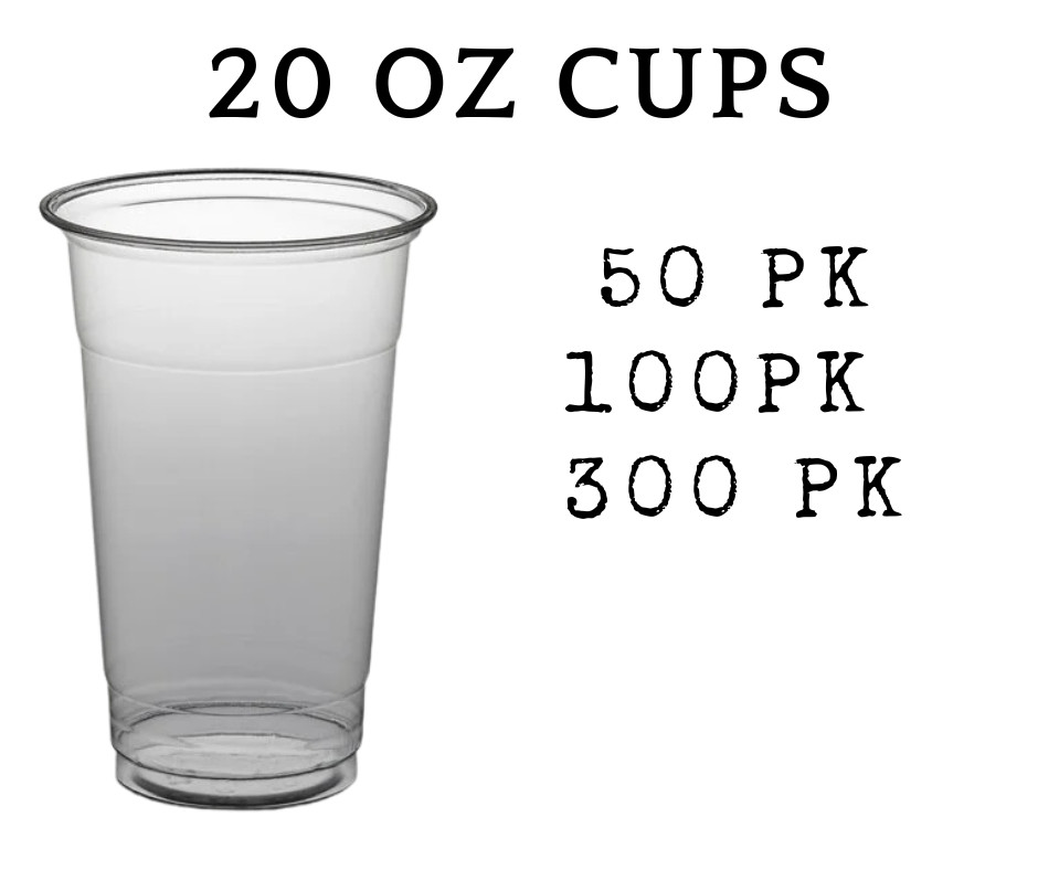 20 oz. Plastic Cold Cup - Designed for Use Without Lid