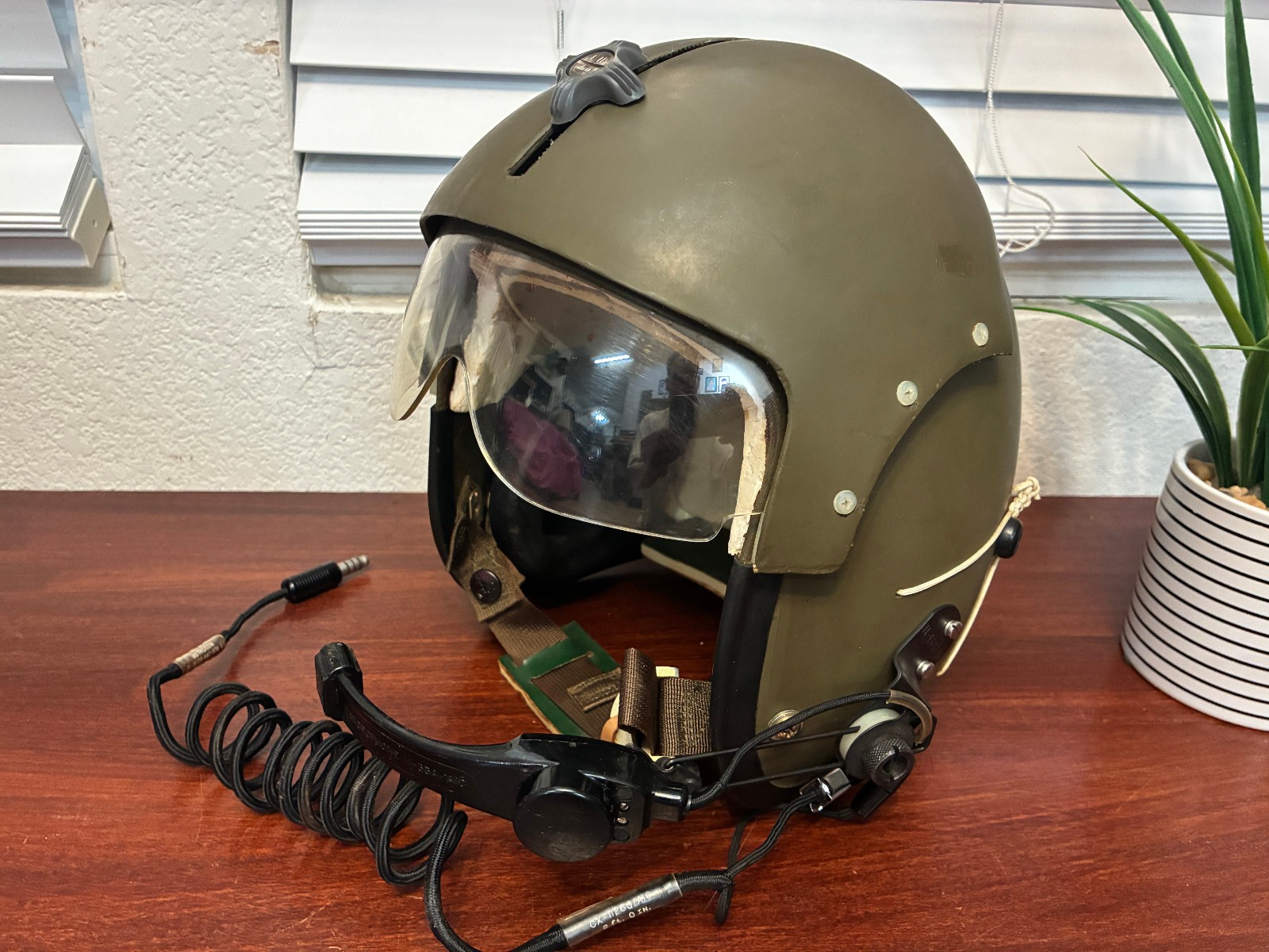 Vintage 1965-67 Gentex APH-5A Helicopter Flight Helmet–Vietnam War -Original Bag