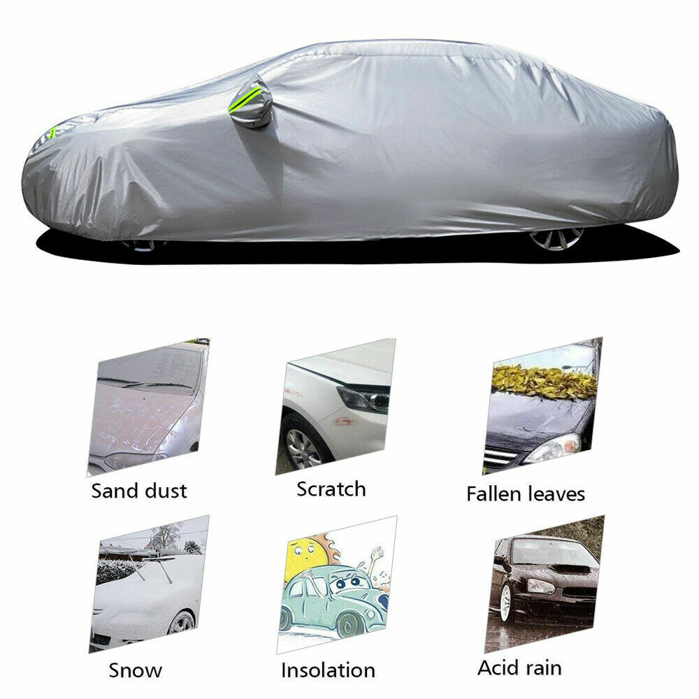 For E46 E90 E91 E92 E93 Car Cover Waterproof 6Layers Rain Protection Dust Proof