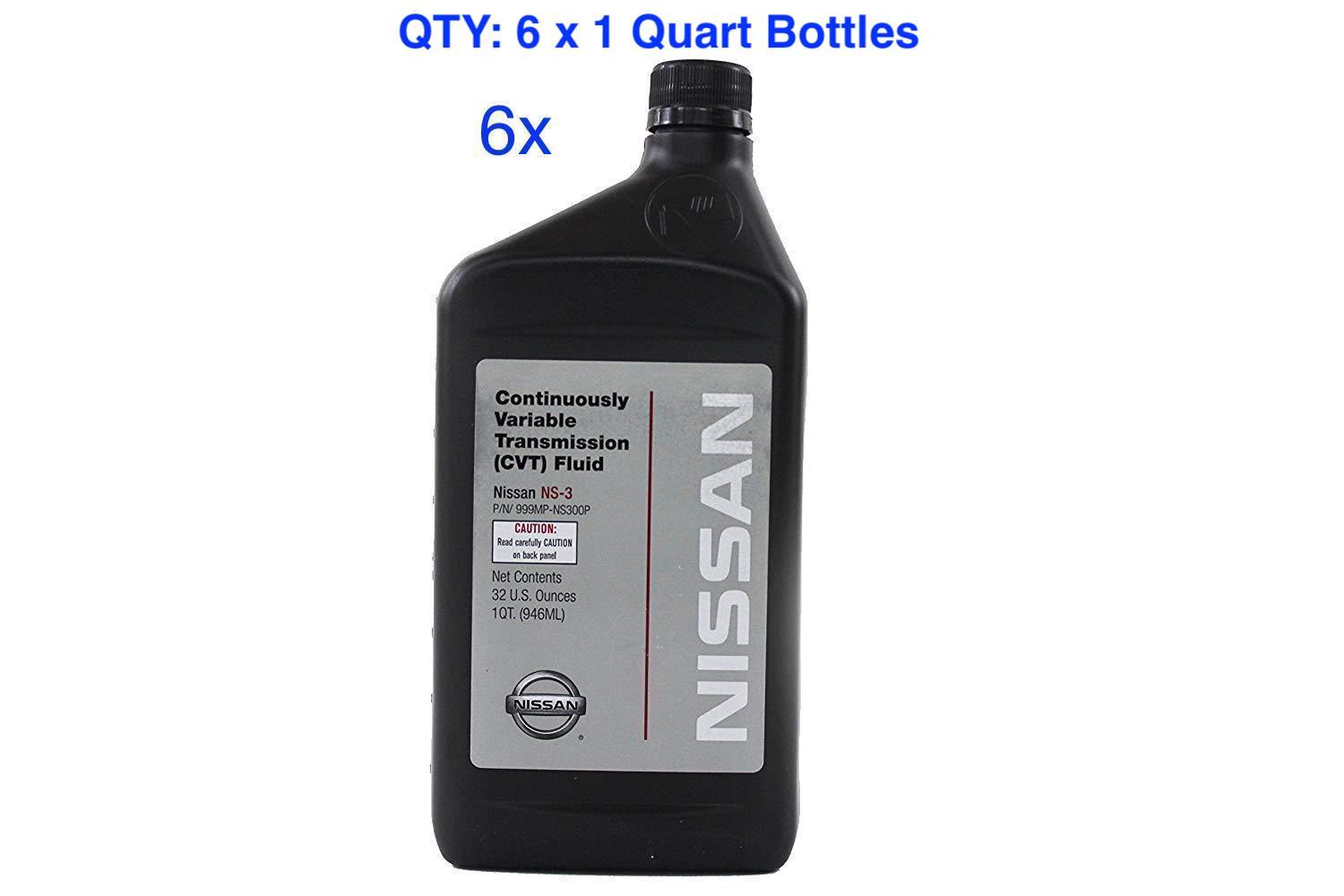 GENUINE OEM Nissan NS-3 CVT Fluid 6-Quart (999MP-CV0NS3 / 999MP-NS300P)