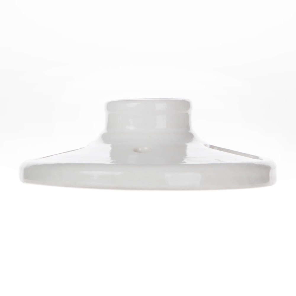 White Porcelain Ceiling Light Bulb Socket Base 2.25 inch Height 1-Pack E26 E27