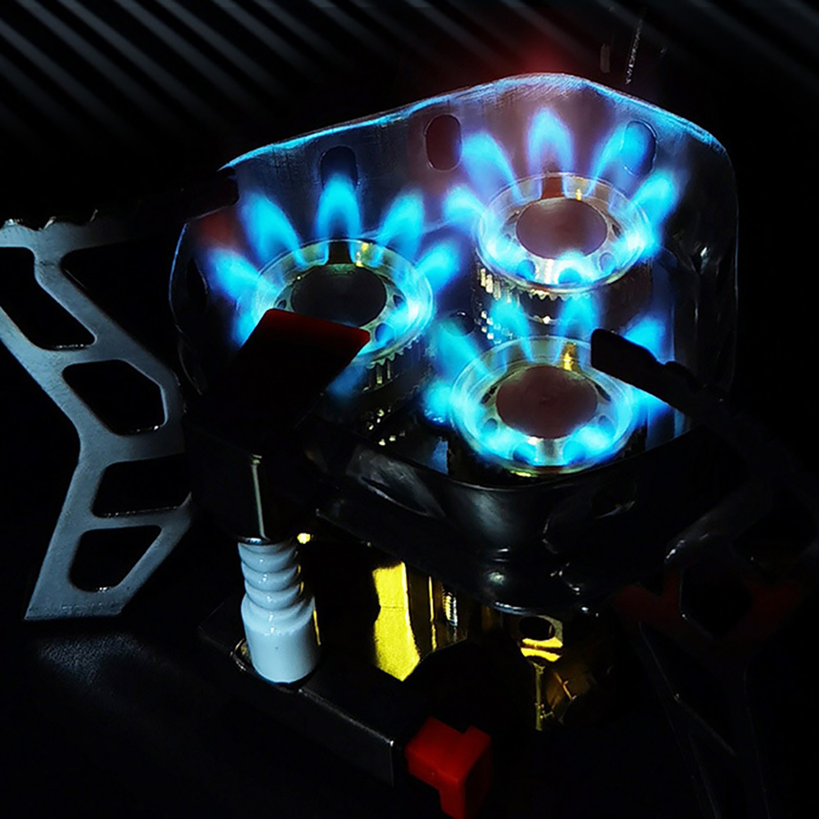 New 6800W Aluminum Alloy Outdoor Tourist Foldable Windproof Camping Gas Stove