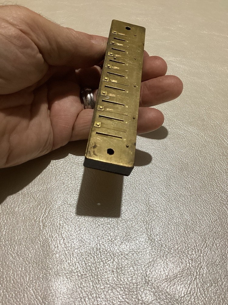 Vintage 32 Hole Brass Harmonica