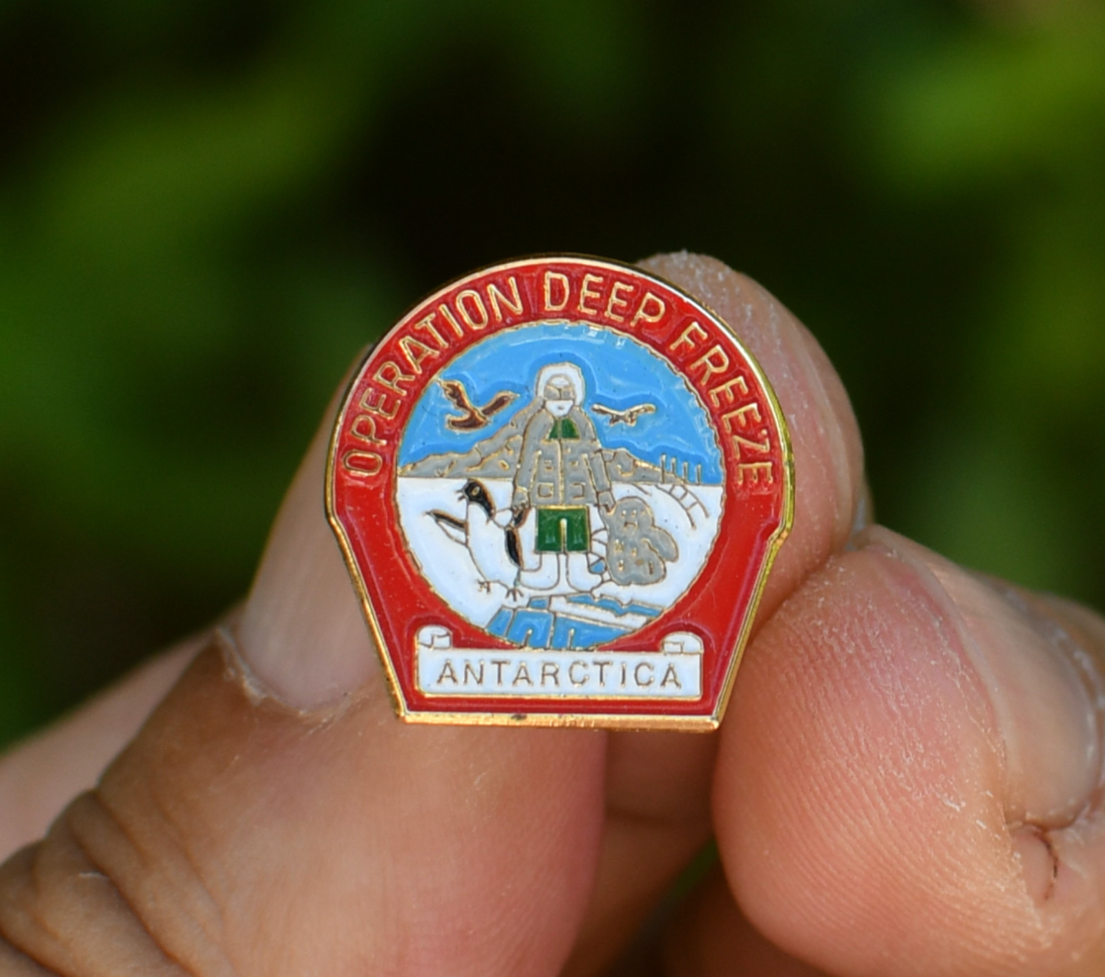 Operation Deep Freeze  Antarctica Gold Lapel Pin