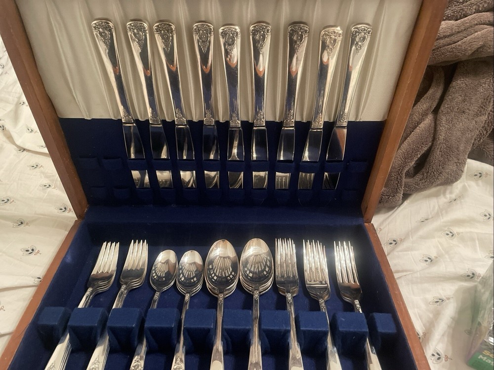 WM Rogers IS Reinforced Silver Plate Starlight Silverware Flatware